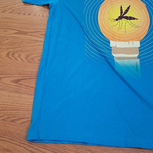 Men's Jurassic Park T-shirt L Mosquito Dinosaur DNA Stored in Amber Graphic Tee - Picture 4 of 11